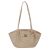 Twist Lock Winged Shoulder Tote Bag